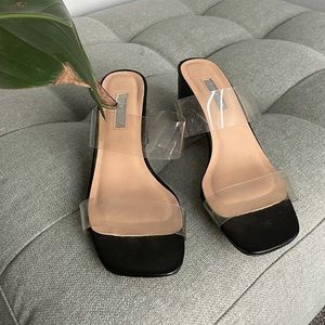 Square toe Clear Primark Heels